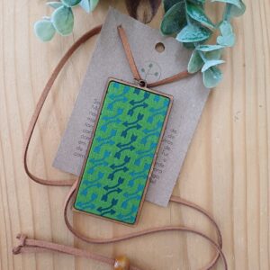 Colar vertical verde